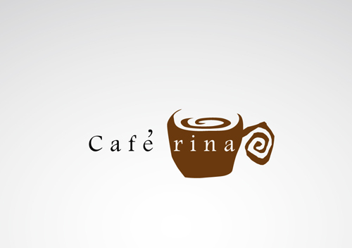 cafe rina〜ロゴマークを無料提案！ロゴ化するならロゴカ